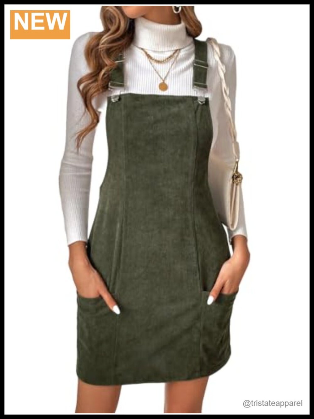 Women's Textured Corduroy Overall Dress Sleeveless Square Neck Casual Mini with